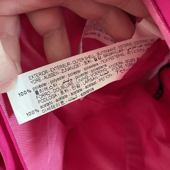 Zara Women M Fuchsia Pink 3D Rose Ruffle Asymmetric One Shoulder Voluminous Top - Picture 8 of 9